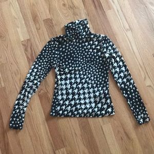Fitted top houndstooth